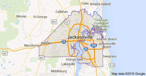 Jacksonville Map Picture