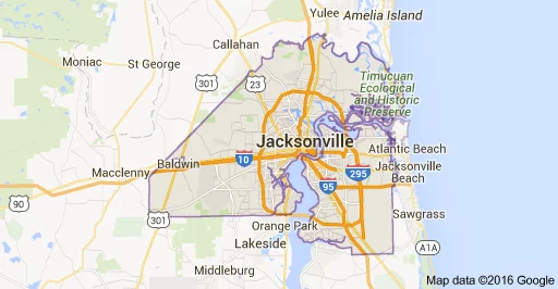 Jacksonville Map Picture