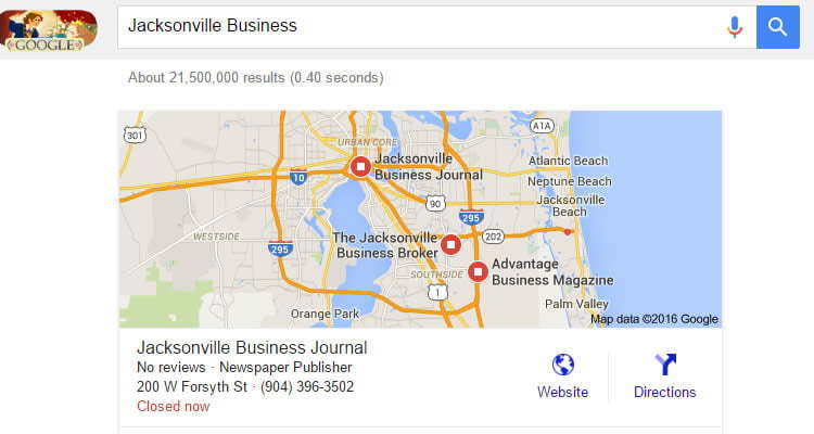 Orange Park Business Google Search Results