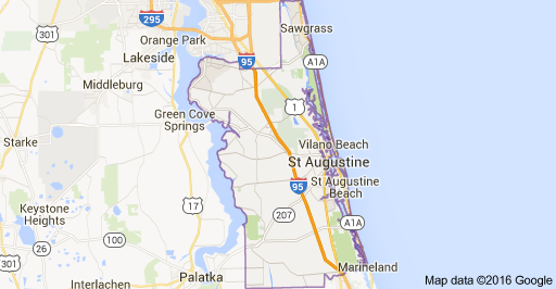 St. Augustine Map Picture